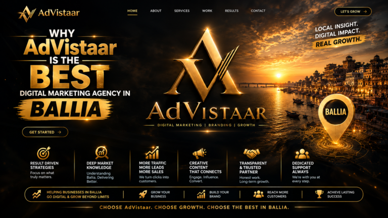 Best digital Marketing Agency in Ballia - AdVistaar